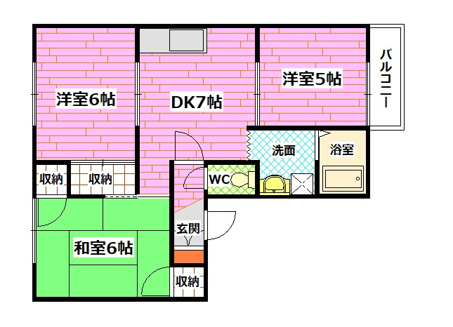 ボーンニューの間取り