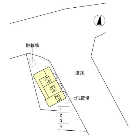 ウィット寺町の区画図