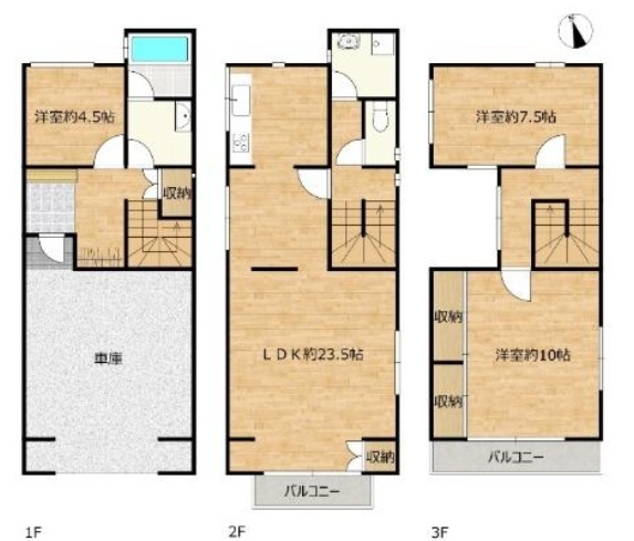 姫路市東雲町５丁目の中古一戸建の間取り