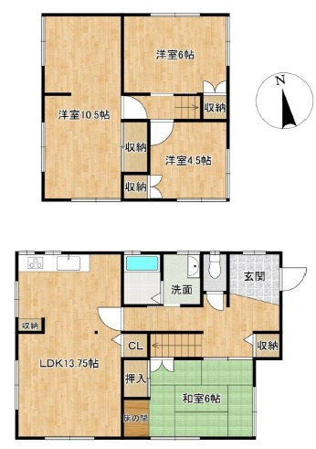 姫路市御立東３丁目の中古一戸建の間取り