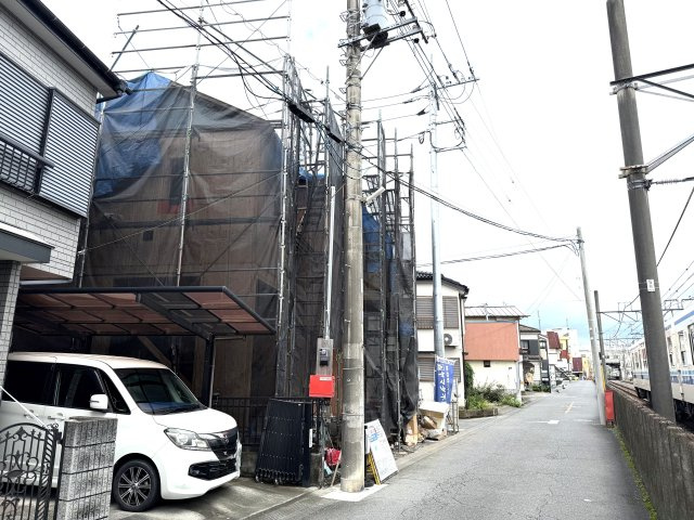 入間郡毛呂山町前久保南第9　新築戸建の前面道路含む現地写真