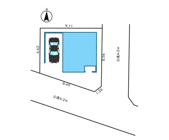 入間郡毛呂山町前久保南第9　新築戸建の区画図