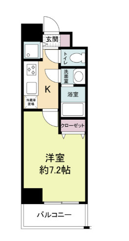 サムティ阿波座Lussoの間取り