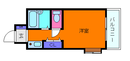 六甲ハイツＵＥＤＡの間取り