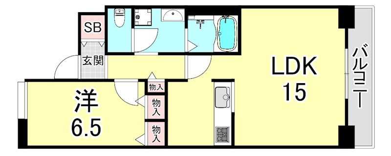 URシティハイツ西宮北口の間取り