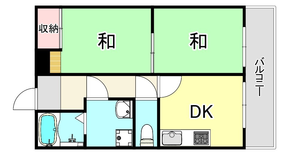 ハイツ大栄の間取り