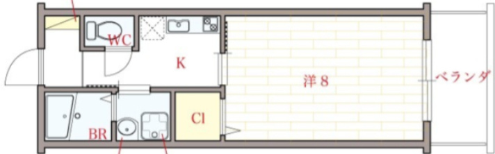 オリエンタル靭本町の間取り