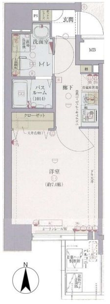 リンクス大阪城SOUTHレジデンスの間取り