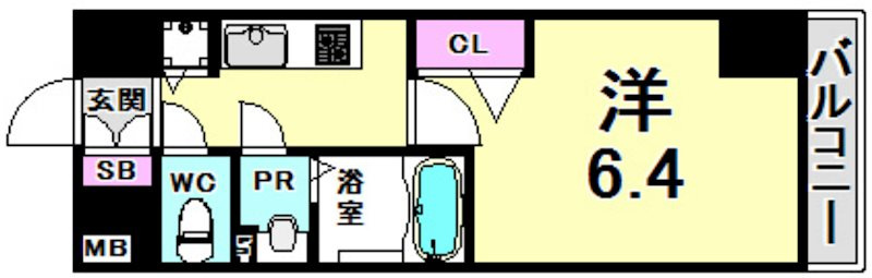 プレサンスみなと元町駅前の間取り