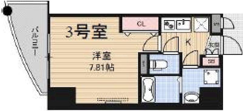 Luxe難波WESTの間取り
