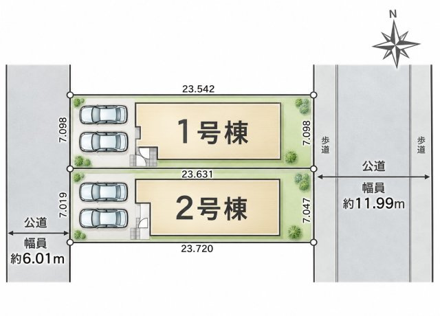 【区画図】 | 戸建 横浜市都筑区川和台横浜市都筑区川和台 | 区画図です