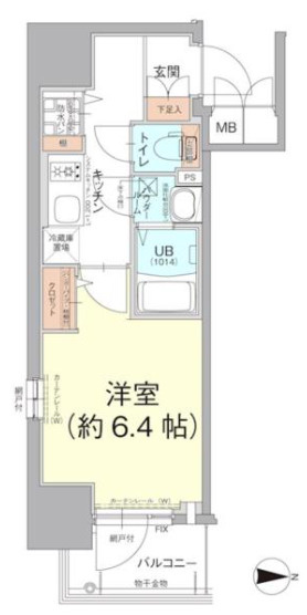 エスリード難波ザ・ブライトの間取り
