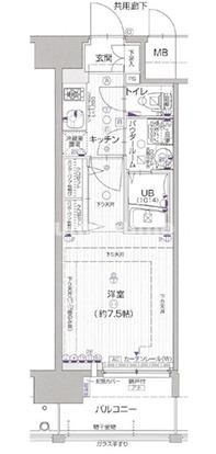 エスプレイス難波サウスゲートの間取り