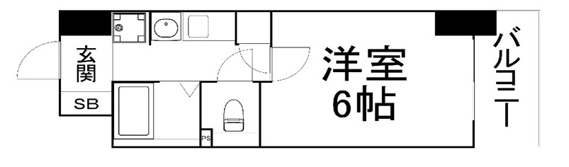 エステムコート心斎橋アルテールの間取り