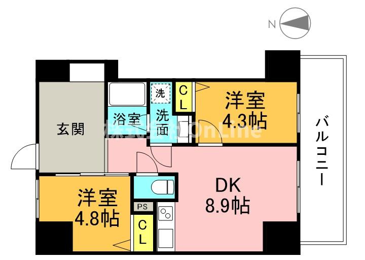 ハイラインⅤの間取り