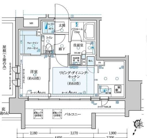 クリオラベルヴィ赤羽東の間取り