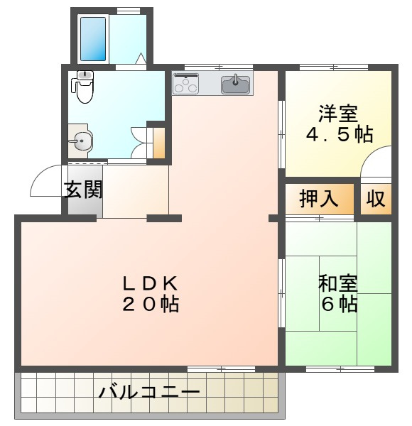 青山台住宅60号棟の間取り
