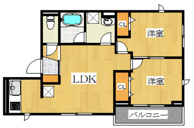キャピタル・ヴィラの間取り|１フロア１住戸のみです☆