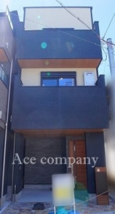 【外観】 | 東大阪市中小阪1丁目　【2号地/全2区画】 | 【2号地/全2区画】残1邸。便利な最新設備の新築戸建！太陽光パネル搭載☆ローン返済目安：月々78542円（頭金0円、変動金利0.875％、返済期間40年、ボーナス払い無しで試算しています）