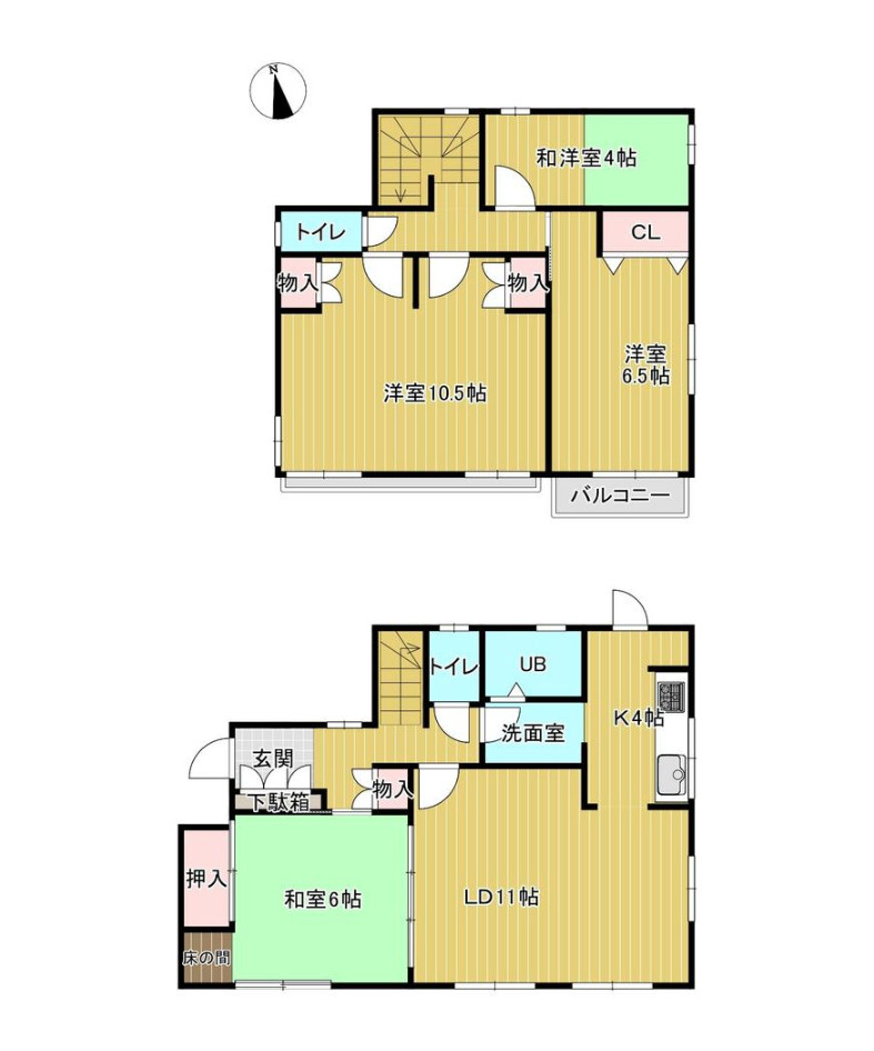 ひたちなか市大字田彦　中古戸建の間取り