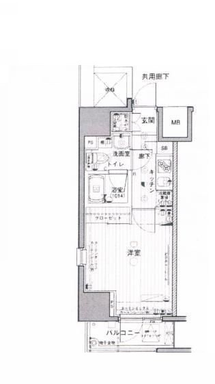 パークウエル蔵前の間取り|間取りです。