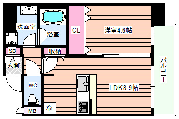 【間取り】 | ルフォンプログレ南森町