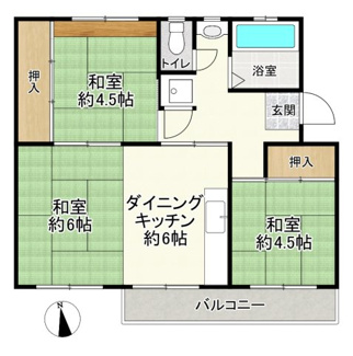 【間取り】 | 新座団地3街区7号棟