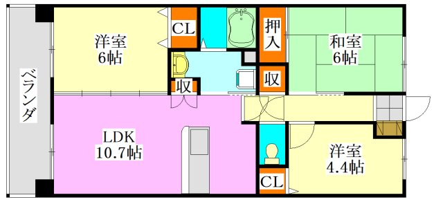 【間取り】 | グランドゥールレジデンス田園