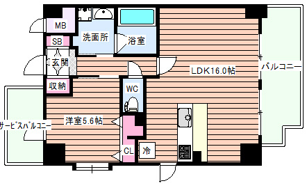 【間取り】 | エクシアテラス梅田