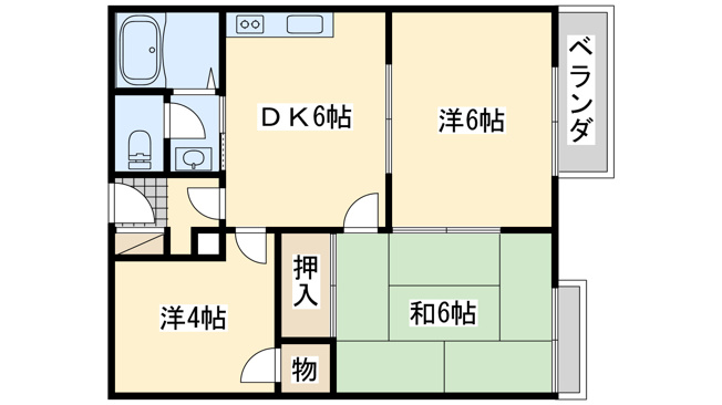 【間取り】 | キャッスル泉佐野
