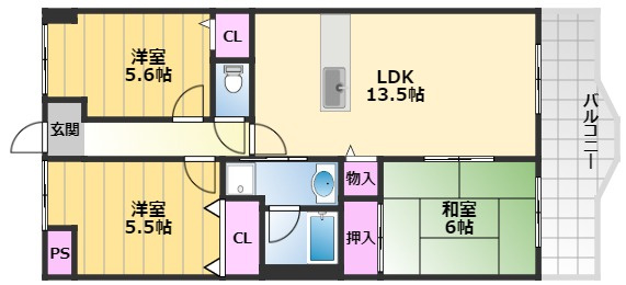 【間取り】 | コンフォート和泉