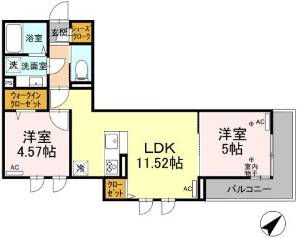 アナシエ石神井台の間取り