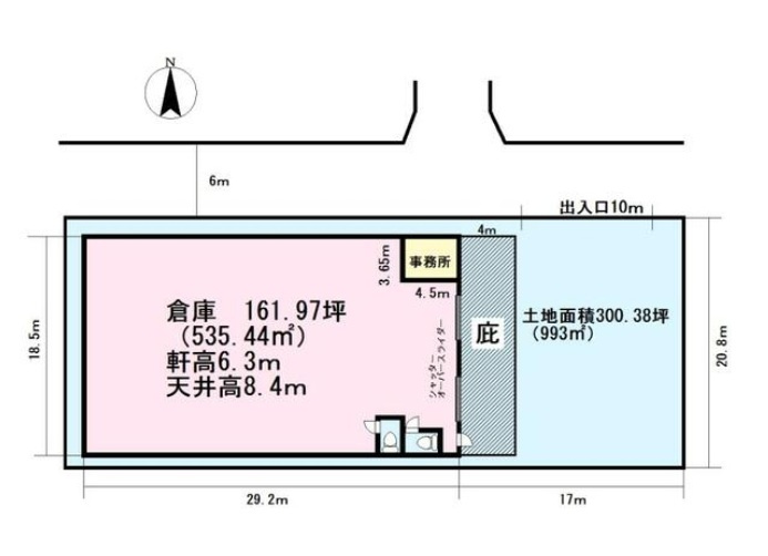 春日部市豊野町１丁目の倉庫の内装
