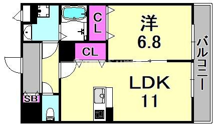 アンプルールフェール　コンフォートの間取り