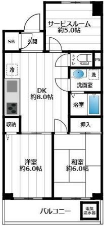 朝霞マンションの間取り