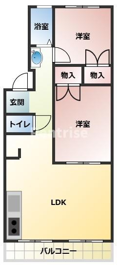 マンションアリスBの間取り