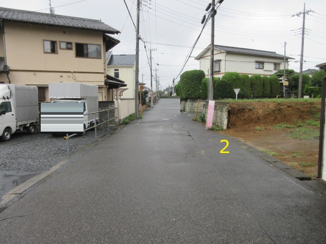 【仲介手数料無料】新築戸建　深谷市秋元町39（全2棟）の前面道路含む現地写真