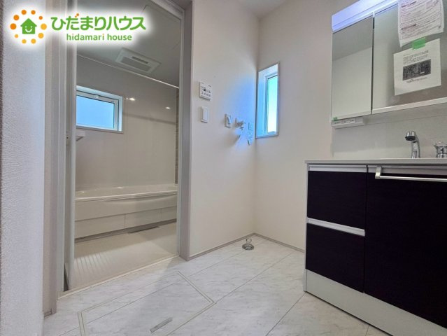 上尾市今泉5期　新築戸建　ブルーミング02の脱衣所