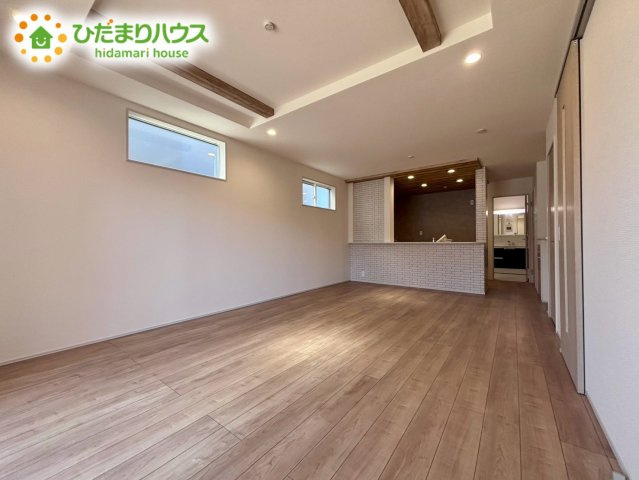 上尾市今泉5期　新築戸建　ブルーミング02の居間・リビング|LDK：18.75帖