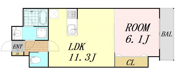 きーとすはうす　仲介手数料無料の間取り