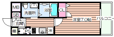 【間取り】 | エスリード弁天町パークプレイス