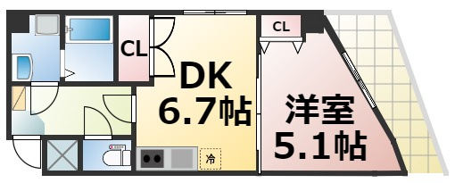 【間取り】 | クリア天王寺東　仲介手数料無料