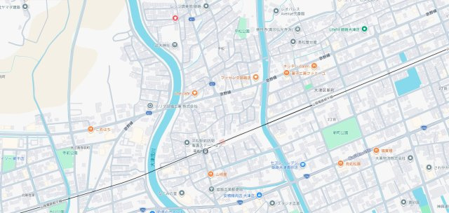 姫路市大津区平松　新築一戸建ての地図
