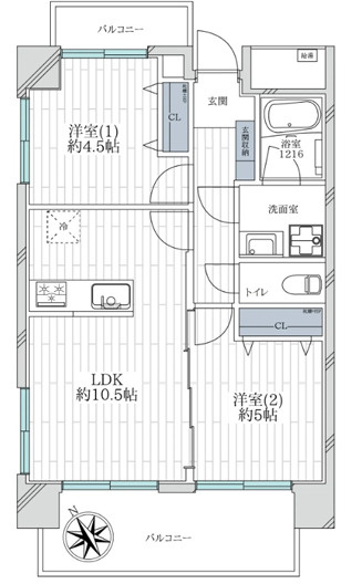 ステーションフラッツ一之江の間取り