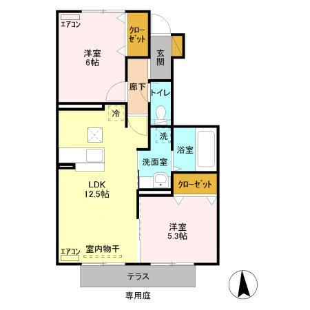 【間取り】 | イーグレット A