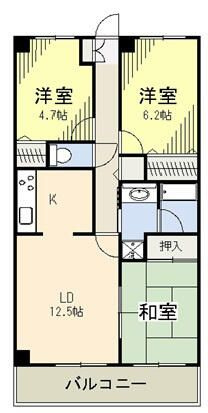 木崎台マンションの間取り