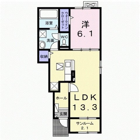 【間取り】 | ホップⅤ B