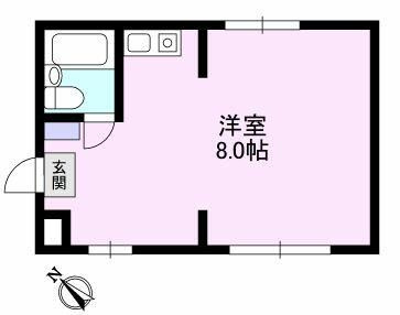 ターキーズ田園調布第一の間取り|間取り　1R