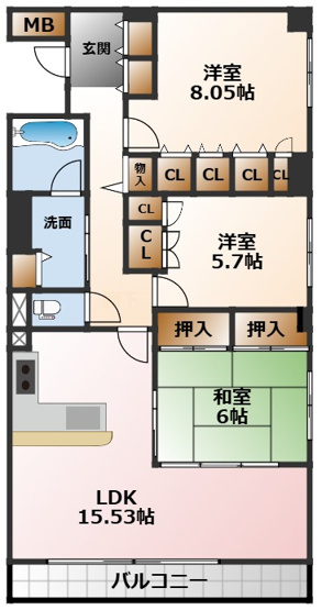 【間取り】 | エレガンス甲子園