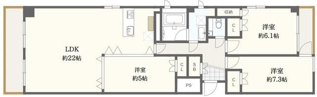 安田小網町マンションの間取り